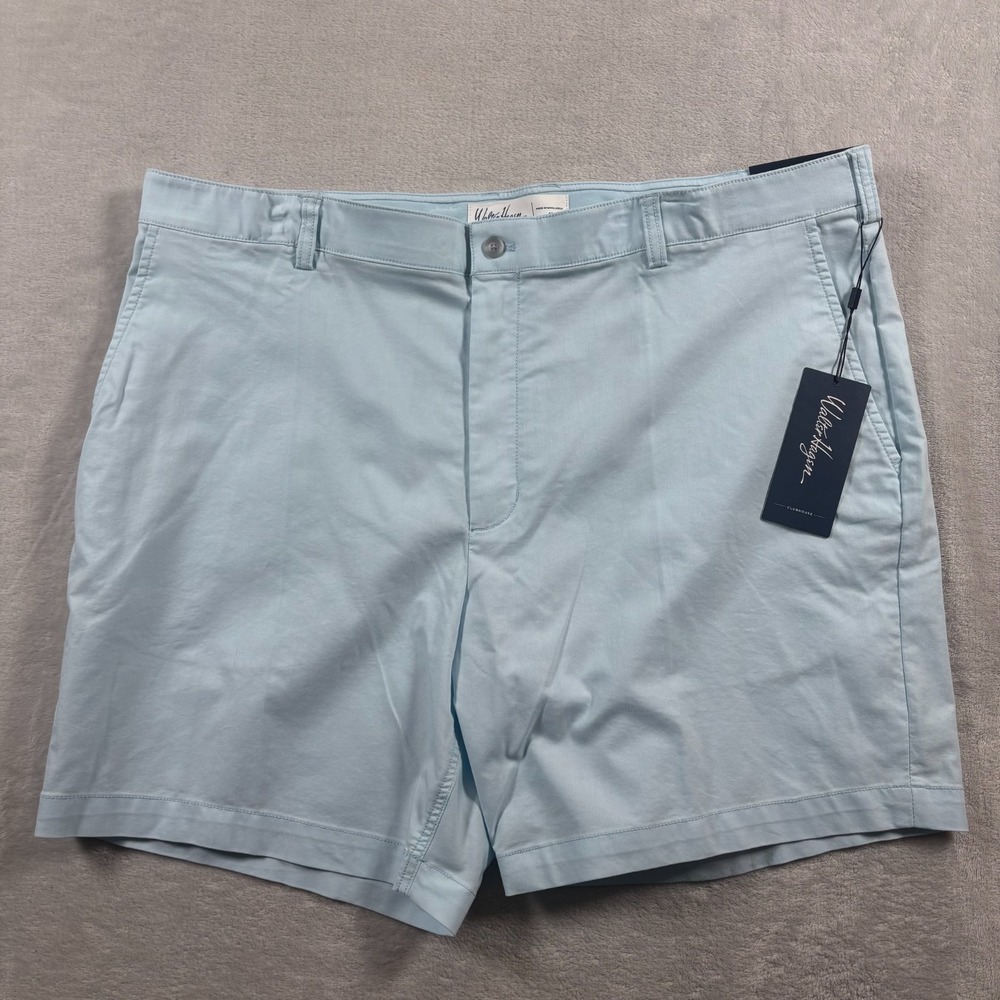 Walter Hagen Clubhouse Chino Shorts Mens 42 Blue Stretch‎ Wrinkle Resistant Golf